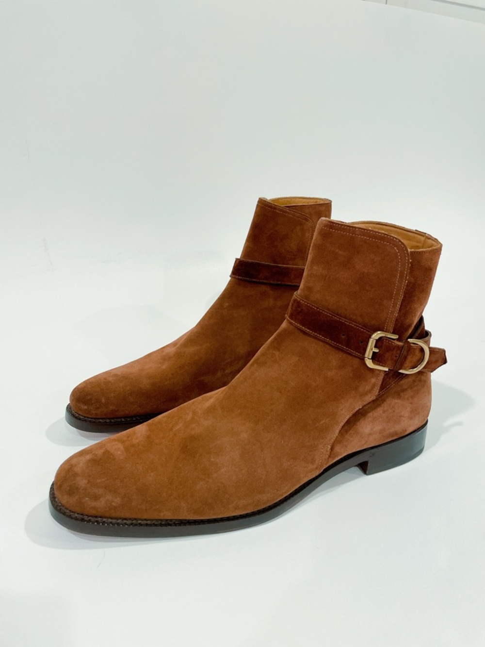 Ralph Lauren Purple Label Wellington Calf Suede Boots Brown Men’s 11.5 NEW $1350
